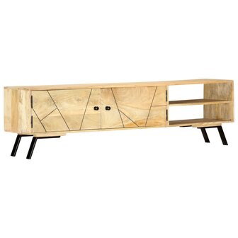 Tv-meubel 140x30x40 cm massief mangohout 7