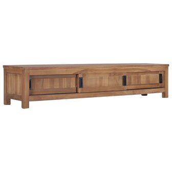 Tv-meubel 150x30x30 cm massief teakhout 1