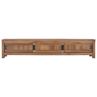 Tv-meubel 150x30x30 cm massief teakhout 2