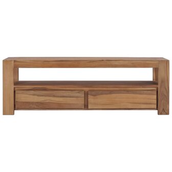 Tv-meubel 120x30x40 cm massief teakhout 3