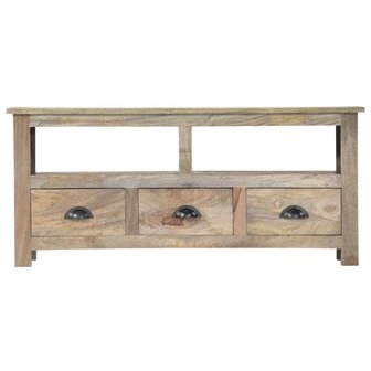 Tv-meubel 110x30x50 cm massief mangohout 3