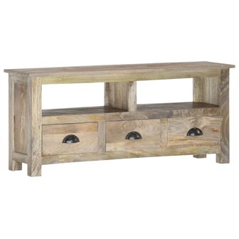 Tv-meubel 110x30x50 cm massief mangohout 8