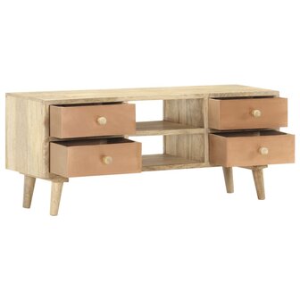 Tv-meubel 110x30x45 cm massief mangohout 3