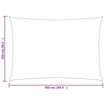 Zonnezeil rechthoekig 160 g/m&sup2; 2,5x5 m HDPE lichtgroen 6