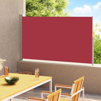 Tuinscherm uittrekbaar 200x300 cm rood 1