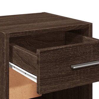 Nachtkastjes 2 st 35x34x65 cm bewerkt hout bruin eikenkleurig 9