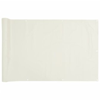 Tuinscherm 700x75 cm PVC wit 2