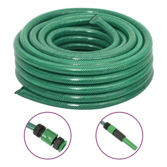 Tuinslang met koppelingsset 0,75&amp;apos;&amp;apos; 10 m PVC groen 1