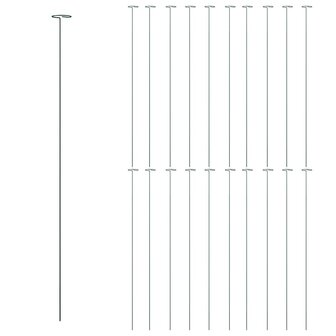 Plantenstaken 20 st 91 cm staal donkergroen 3