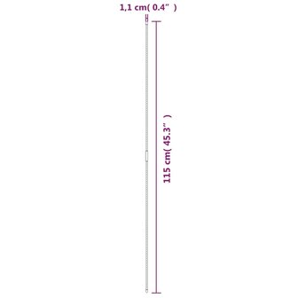 Plantenstaken 30 st 115 cm staal groen 5