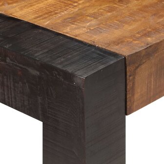 Eettafel 140x70x76 cm massief ruw mangohout 5