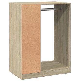 Kledingkast 77x48x102 cm bewerkt hout sonoma eikenkleurig 7