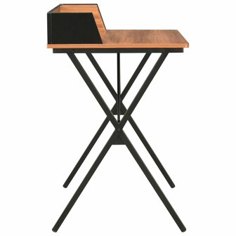 Bureau 80x50x84 cm zwart en bruin 3