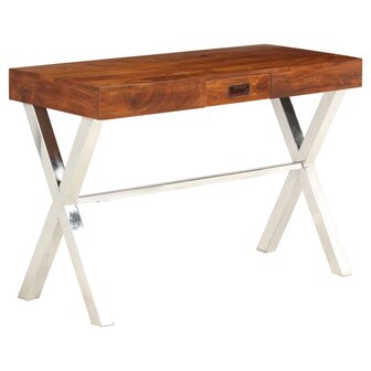 Bureau 110x50x76 cm massief acaciahout en honingafwerking 11