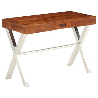 Bureau 110x50x76 cm massief acaciahout en honingafwerking 12