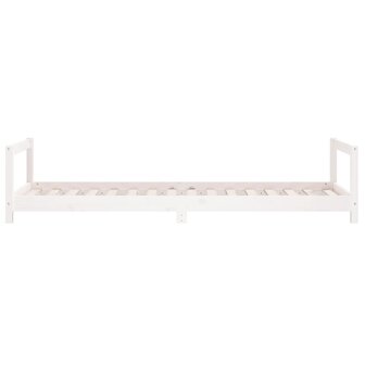 Kinderbedframe 90x200 cm massief grenenhout wit 5