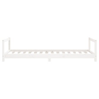 Kinderbedframe 90x190 cm massief grenenhout wit 5