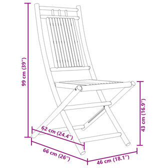 Tuinstoelen 2 st inklapbaar 46x66x99 bamboe 10