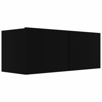 Tv-meubelen 4 st 80x30x30 cm spaanplaat zwart 5