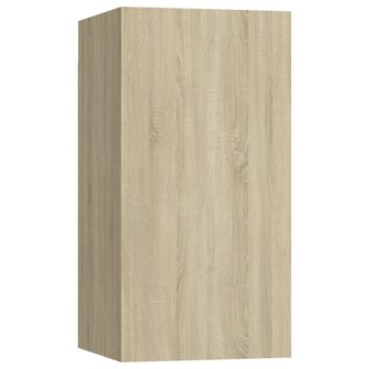 Tv-meubelen 4 st 30,5x30x60 cm bewerkt hout sonoma eikenkleurig 4