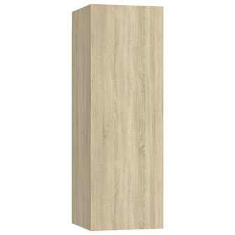 Tv-meubelen 4 st 30,5x30x90 cm bewerkt hout sonoma eikenkleurig 4