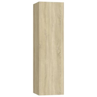 Tv-meubelen 4 st 30,5x30x110cm bewerkt hout sonoma eikenkleurig 4