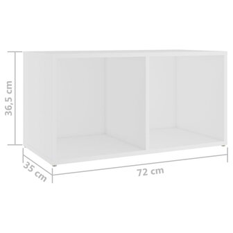 Tv-meubelen 2 st 72x35x36,5 cm bewerkt hout wit 9