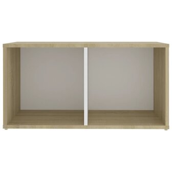 Tv-meubelen 2st 72x35x36,5 cm bewerkt houtwit sonoma eikenkleur 5