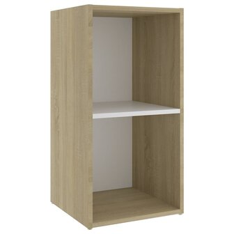 Tv-meubelen 2st 72x35x36,5 cm bewerkt houtwit sonoma eikenkleur 7