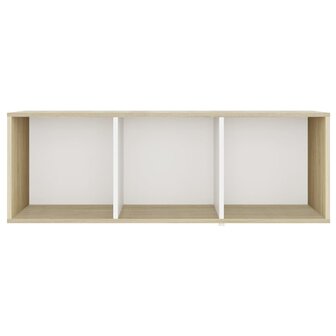 Tv-meubelen 2 st 107x35x37 cm bewerkt houtwit sonoma eikenkleur 5