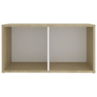 Tv-meubelen 2 st 72x35x36,5 cm bewerkt hout wit sonoma eiken 5