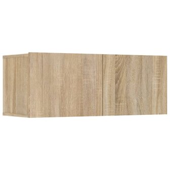 Tv-meubelen 4 st 80x30x30 cm bewerkt hout sonoma eikenkleurig 7