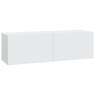 Tv-wandmeubels 4 st 100x30x30 cm wit 4