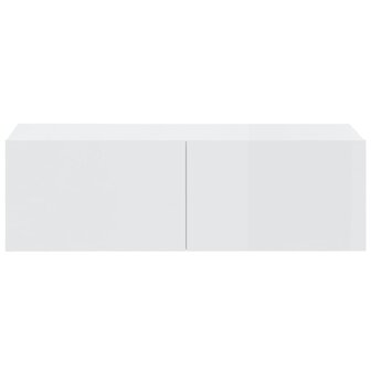 Tv-wandmeubels 4 st 100x30x30 cm hoogglans wit 5