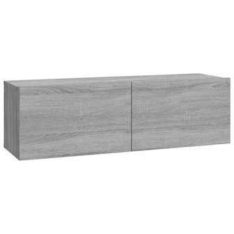 Tv-wandmeubels 4 st 100x30x30 cm grijs sonoma eikenkleurig 4