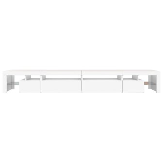 Tv-meubel met LED-verlichting 290x36,5x40 cm wit 9