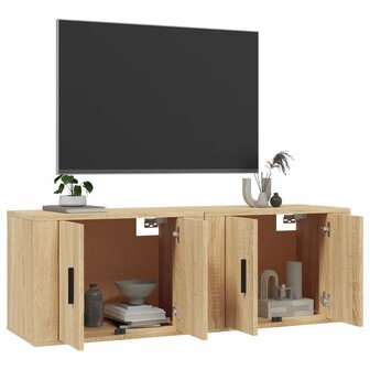 Tv-wandmeubels 2 st 57x34,5x40 cm sonoma eikenkleurig 3