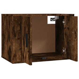 Tv-wandmeubels 2 st 57x34,5x40 cm gerookt eikenkleurig 5