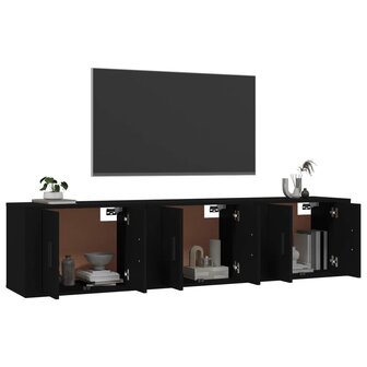 Tv-wandmeubels 3 st 57x34,5x40 cm zwart 3