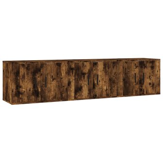 Tv-wandmeubels 3 st 57x34,5x40 cm gerookt eikenkleurig 2