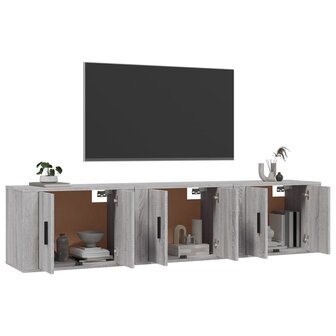 Tv-wandmeubels 3 st 57x34,5x40 cm grijs sonoma eikenkleurig 3