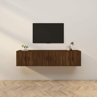 Tv-wandmeubels 3 st 57x34,5x40 cm bruin eikenkleur 1