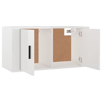 Tv-wandmeubels 2 st 80x34,5x40 cm hoogglans wit 5