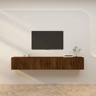 Tv-wandmeubels 3 st 80x34,5x40 cm bruin eikenkleur 1