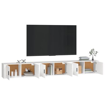 Tv-wandmeubels 3 st 100x34,5x40 cm wit 3