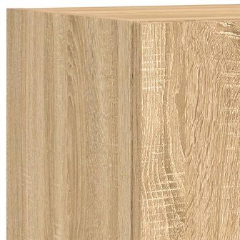 5-delige Tv-wandmeubelset met LED bewerkt hout sonoma eiken 10