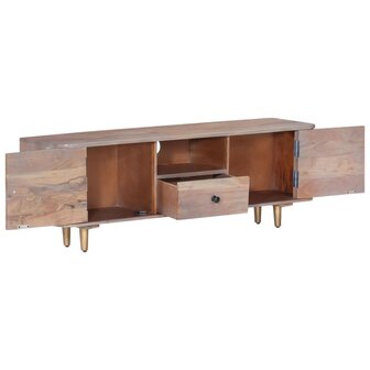 Tv-meubel 118x30x40 cm massief acaciahout 2