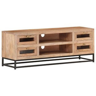 Tv-meubel 110x30x40 cm massief acaciahout 8