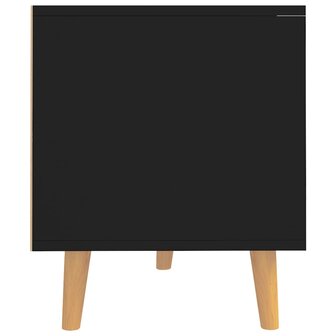 Tv-meubel 90x40x48,5 cm bewerkt hout zwart 6