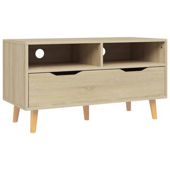 Tv-meubel 90x40x48,5 cm bewerkt hout sonoma eikenkleurig 2